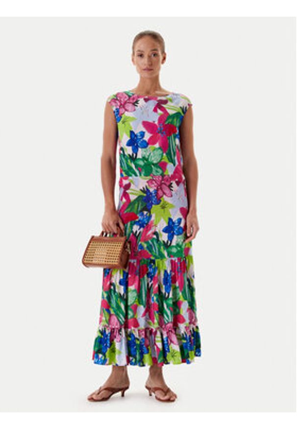 Tatuum Bluzka Afeli T2511.046 Kolorowy Regular Fit. Materiał: wiskoza. Wzór: kolorowy