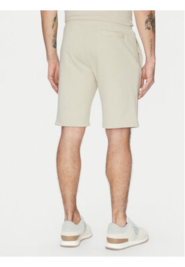 Guess Szorty sportowe Z2YD04 KAIJ1 Écru Regular Fit. Materiał: bawełna. Styl: sportowy