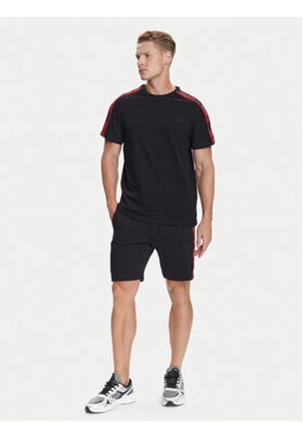 Hugo - HUGO T-Shirt Liam 50540912 Czarny Regular Fit. Kolor: czarny. Materiał: bawełna