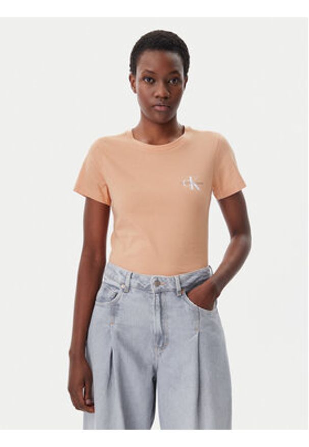Calvin Klein Jeans Komplet 2 t-shirtów J20J219734 Kolorowy Slim Fit. Materiał: bawełna. Wzór: kolorowy