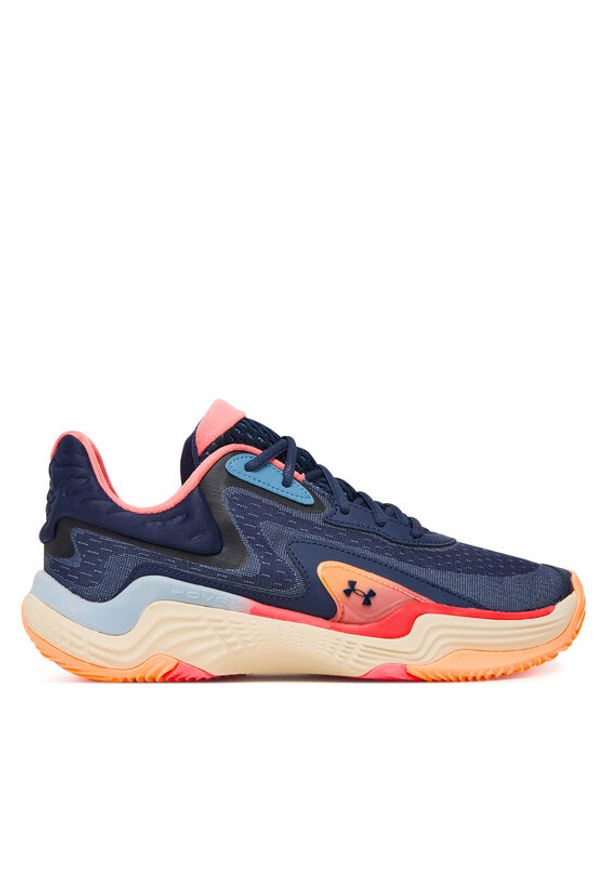 Under Armour Buty do koszykówki UA Spawn 7 3028461 Granatowy. Kolor: niebieski. Materiał: materiał. Sport: koszykówka