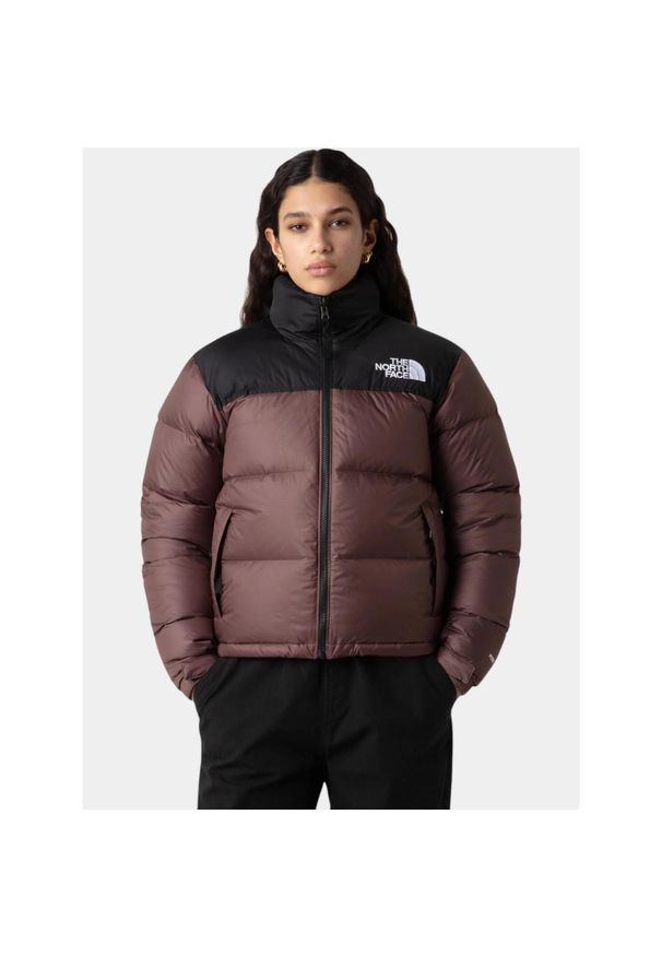 Kurtka Damska The North Face 1996 Retro Nuptse. Kolor: czarny, brązowy, wielokolorowy. Materiał: puch. Sport: turystyka piesza