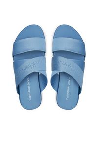 Calvin Klein Jeans Klapki Flatform Sandal Webbing In Mr YW0YW01361 Niebieski. Kolor: niebieski #3