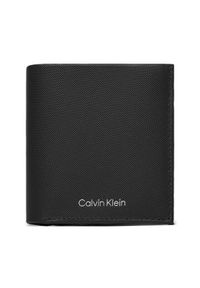 Calvin Klein Duży Portfel Męski Ck Must Trifold 6Cc W/ Coin K50K511382 Czarny. Kolor: czarny. Materiał: skóra