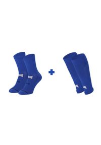 XTREME - Skarpety piłkarskie + top - 2 x 2 pary. Kolor: niebieski. Materiał: elastan, poliamid. Wzór: jednolity. Sport: piłka nożna #1