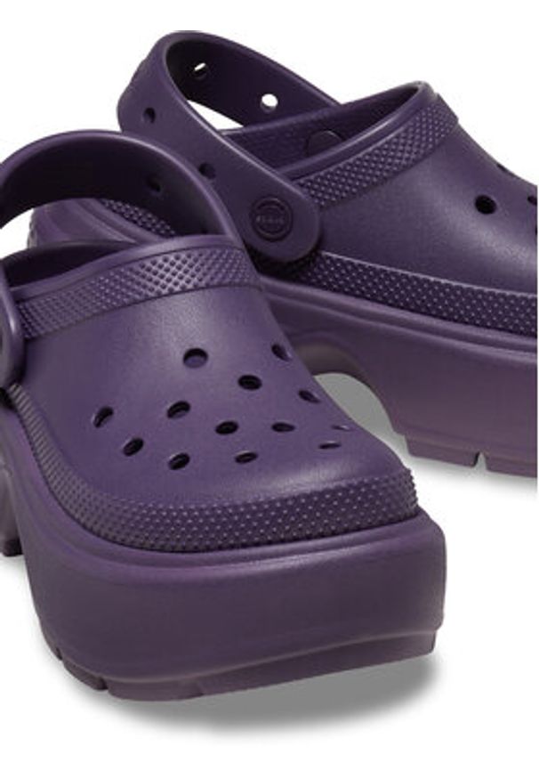 Crocs Klapki Stomp Clog 209350 Fioletowy. Kolor: fioletowy