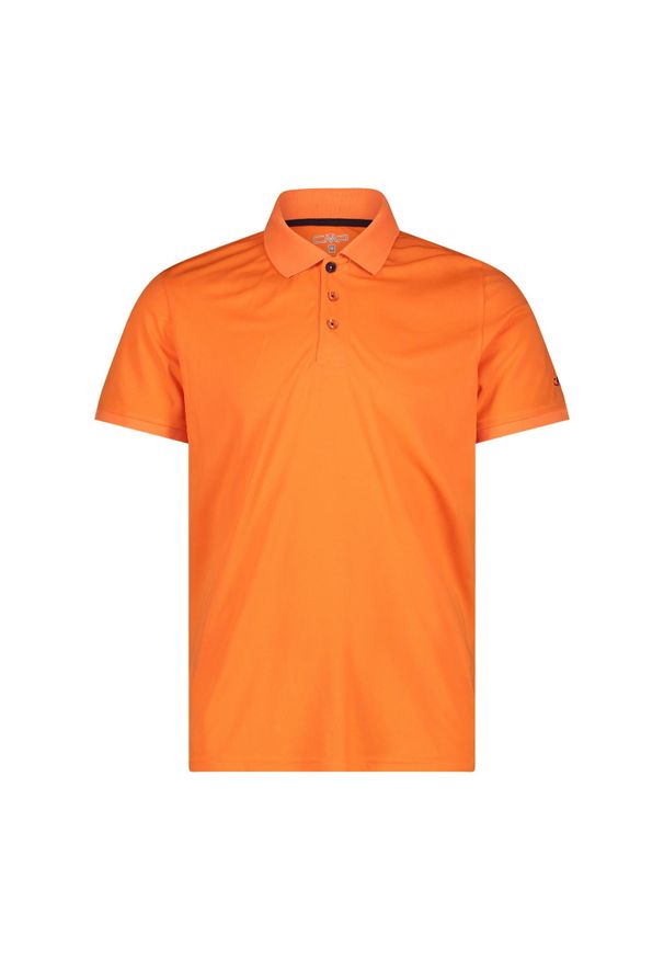 Koszulka męska turystyczna CMP 3T60077. Typ kołnierza: polo. Kolor: pomarańczowy