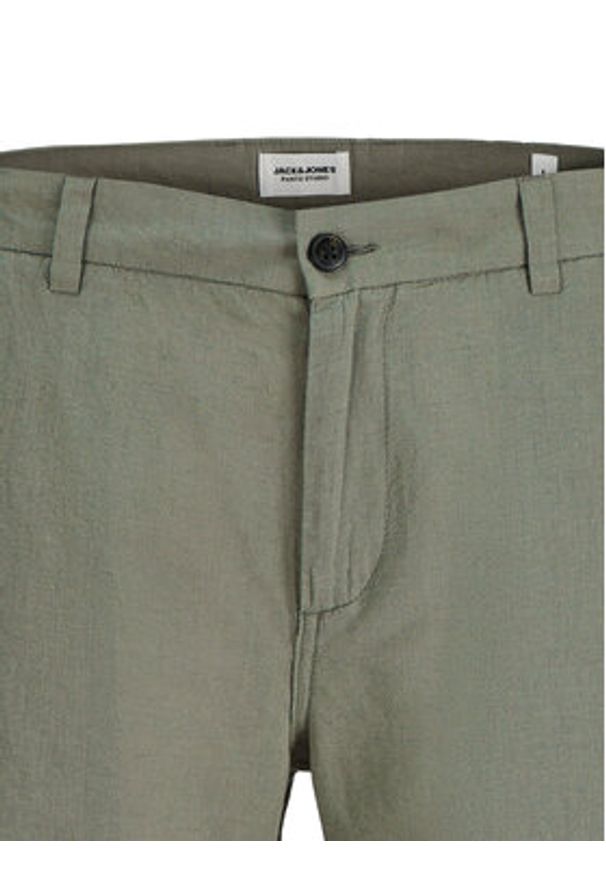 Jack & Jones Szorty materiałowe Stace Summer 12248627 Khaki Regular Fit. Kolor: brązowy. Materiał: bawełna