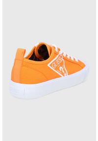 Guess Tenisówki damskie kolor pomarańczowy. Nosek buta: okrągły. Zapięcie: sznurówki. Kolor: pomarańczowy. Materiał: guma #4