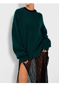 Sinsay - Sweter basic - zielony. Kolor: zielony #1