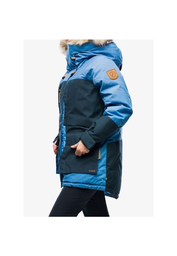 Fjällräven - Kurtka zimowa damska Fjallraven Polar Expedition Parka. Kolor: niebieski. Materiał: polar. Sezon: zima