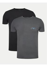 Emporio Armani Underwear Komplet 2 t-shirtów 111670 4F715 40821 Kolorowy Slim Fit. Materiał: bawełna. Wzór: kolorowy