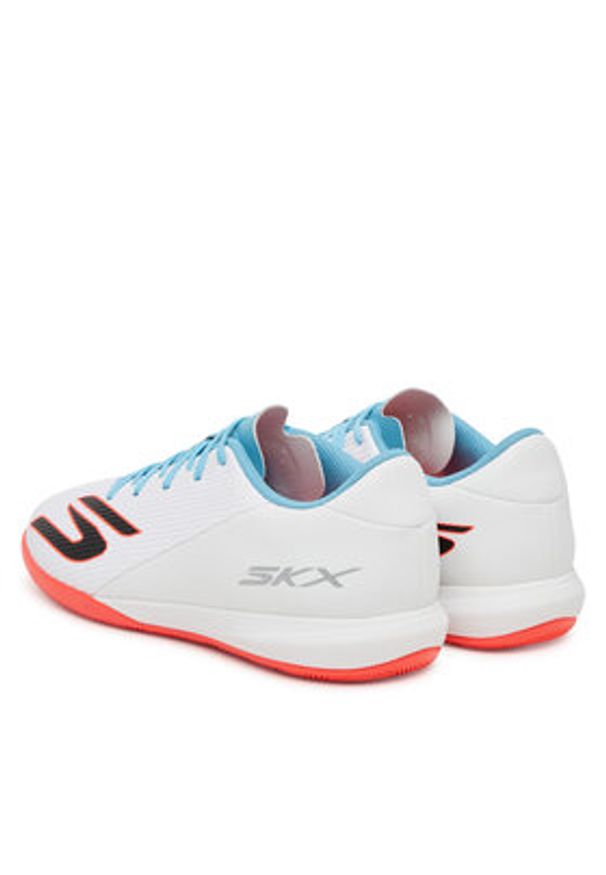 skechers - Skechers Buty do piłki nożnej Academy Ic 252128 WTQP Biały. Kolor: biały. Materiał: skóra