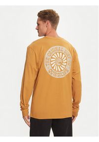 Quiksilver Longsleeve Bloom Cycle EQYZT07707 Brązowy Regular Fit. Kolor: brązowy. Materiał: bawełna. Długość rękawa: długi rękaw