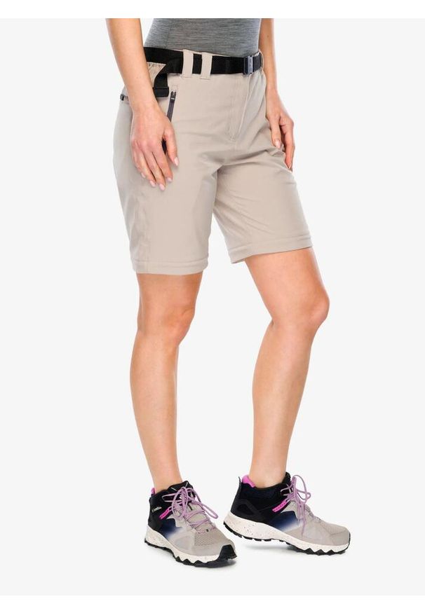 Spodnie z odpinanymi nogawkami damskie CMP Evelynn Zip Off Pant. Kolor: beżowy