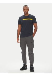 Parajumpers T-Shirt Tape 25SMPMTSIT01 Granatowy Regular Fit. Kolor: niebieski. Materiał: bawełna #5