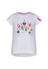 Lowa - T-shirt Dziecięcy Besnuda 116 - Miękka Bawełna i Zabawny Wzór. Kolor: fioletowy. Materiał: bawełna