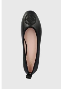 GANT - Gant baleriny zamszowe Beylla kolor czarny. Nosek buta: okrągły. Kolor: czarny. Materiał: zamsz