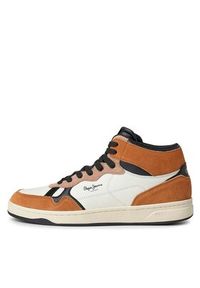 Pepe Jeans Sneakersy PMS30999 Brązowy. Kolor: brązowy. Materiał: skóra #4