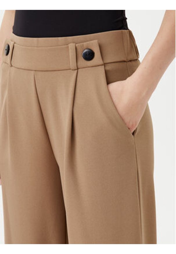 JDY Spodnie materiałowe Geggo 15208430 Brązowy Wide Leg. Kolor: brązowy. Materiał: syntetyk