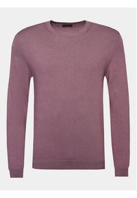 Sisley Sweter 10F2S1C78 Fioletowy Slim Fit. Kolor: fioletowy. Materiał: bawełna