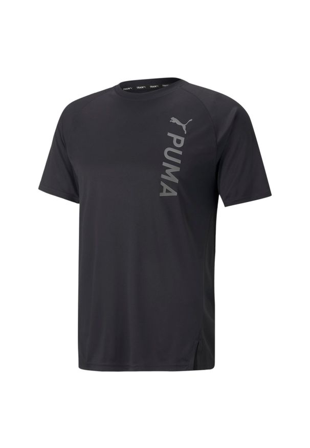 Puma - Koszulka fitness męska PUMA Fit Tee. Kolor: wielokolorowy, czarny, szary. Sport: fitness