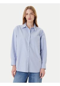 Guess Jeans Koszula W4YH22 WGCF1 Niebieski Relaxed Fit. Kolor: niebieski. Materiał: bawełna
