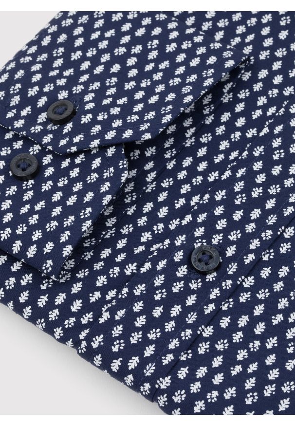 Pako Lorente - PAKO LORENTE – Casualowa koszula męska w mikrowzór. Okazja: na co dzień. Materiał: bawełna. Długość rękawa: długi rękaw. Długość: długie. Styl: casual