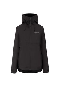 Kurtka impermeabilna damska Didriksons Jennie. Kolor: czarny. Sport: turystyka piesza #1