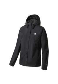 Kurtka The North Face Antora 0A7QEUJK31 - czarna. Typ kołnierza: kaptur. Kolor: czarny. Materiał: materiał, nylon. Styl: klasyczny, sportowy