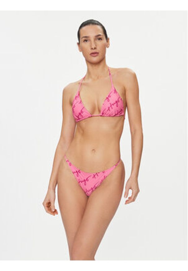 Hugo Dół od bikini 50510800 Różowy. Kolor: różowy. Materiał: syntetyk