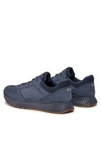 ecco - ECCO Sneakersy Exostride M GORE-TEX 83530401303 Granatowy. Kolor: niebieski. Materiał: skóra, nubuk. Technologia: Gore-Tex #5