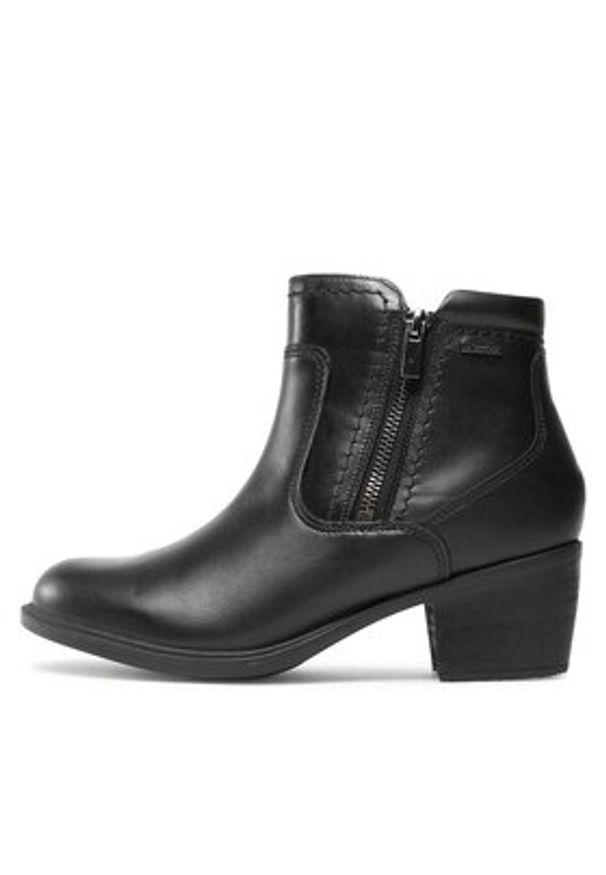Clarks Botki Neva Zip Wp 261751994 Czarny. Kolor: czarny. Materiał: skóra