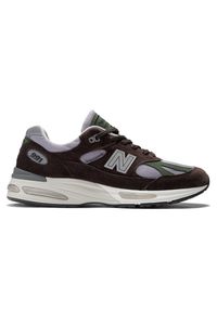 Buty unisex New Balance U991BP2 – brązowe. Kolor: brązowy. Materiał: guma, zamsz. Szerokość cholewki: normalna. Sport: bieganie