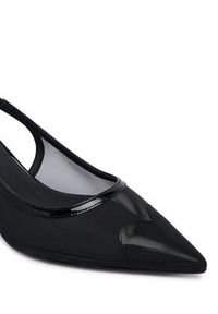 Love Moschino - LOVE MOSCHINO Czółenka JA10526G0OIQ900B Czarny. Kolor: czarny. Materiał: skóra #5