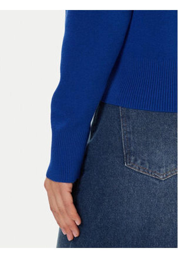 Vero Moda Sweter Gold Art 10332206 Niebieski Regular Fit. Kolor: niebieski. Materiał: syntetyk