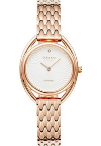 Zegarek OBAKU Zegarek damski Obaku Denmark V286LXVISV różowe złoto. Kolor: złoty, wielokolorowy, różowy #1