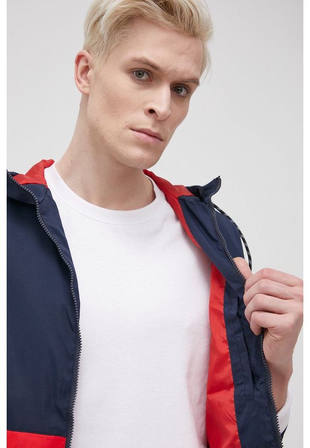 PRODUKT by Jack & Jones - Produkt by Jack & Jones Kurtka męska kolor granatowy przejściowa. Okazja: na co dzień. Kolor: niebieski. Materiał: poliester. Styl: casual