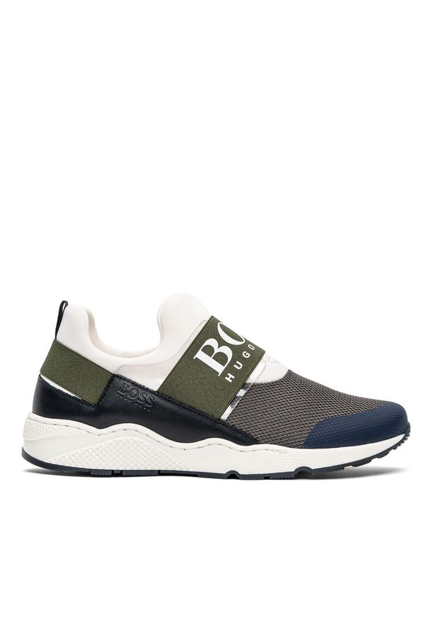 Boss Kidswear - Buty sneakersy dziecięce BOSS Kidswear J29T93-641 Zielony. Okazja: na co dzień. Kolor: zielony