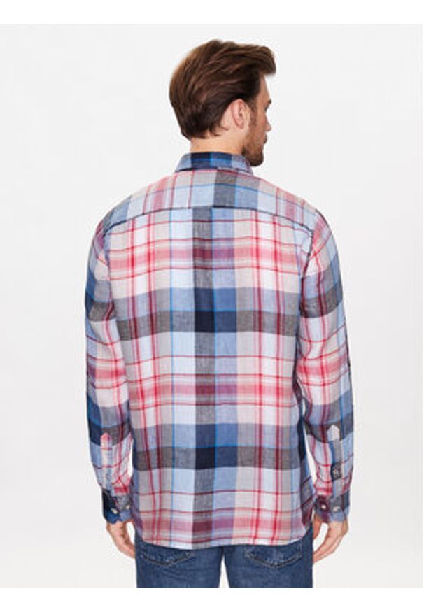 TOMMY HILFIGER - Tommy Hilfiger Koszula MW0MW31400 Kolorowy Regular Fit. Materiał: len. Wzór: kolorowy