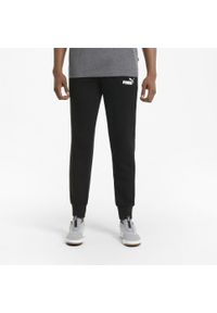 Spodnie Puma ESS Logo TR cl. Kolor: czarny. Materiał: materiał, prążkowany