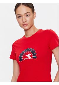 Diadora T-Shirt 102.179332 Czerwony Regular Fit. Kolor: czerwony. Materiał: bawełna #2