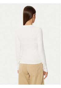 Tommy Jeans Bluzka DW0DW20178 Biały Slim Fit. Kolor: biały. Materiał: bawełna #3