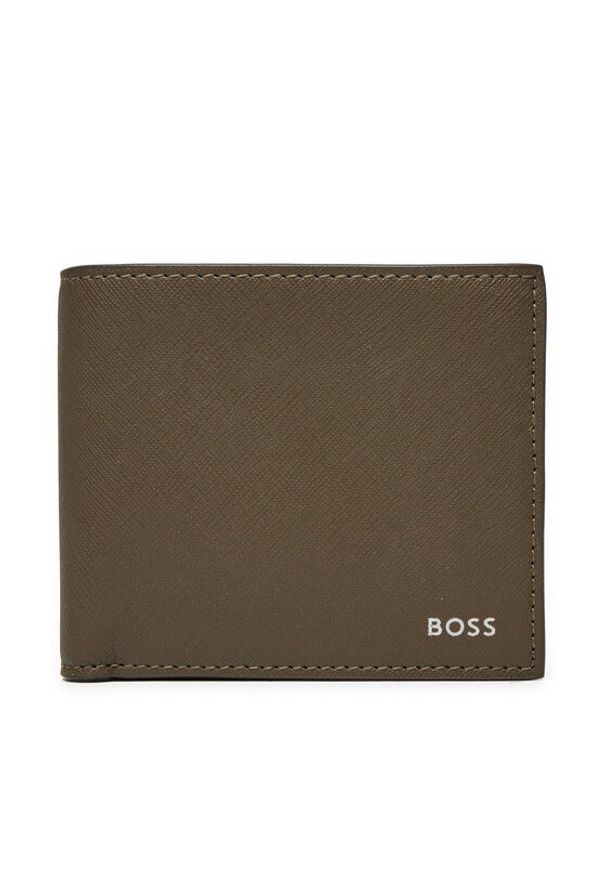 BOSS - Boss Duży Portfel Męski 50485599 Brązowy. Kolor: brązowy. Materiał: skóra