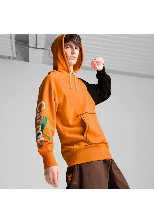 Bluza z kapturem Puma x Carrots. Typ kołnierza: kaptur. Kolor: pomarańczowy