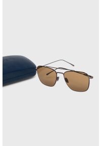 Lacoste - Okulary przeciwsłoneczne. Kolor: brązowy. Wzór: gładki #3