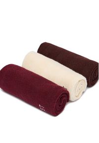 Nine West Skarpety krótkie CEO_BR_NW_25082_Z_AW25 (3 PACK) Bordowy. Kolor: czerwony. Materiał: bawełna, materiał #2