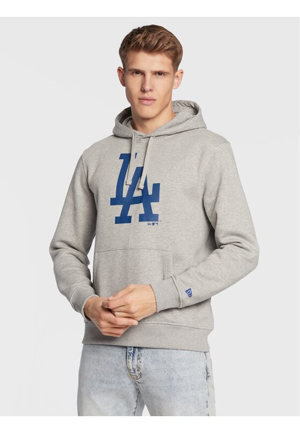 New Era Bluza LA Dodgers MLB Team Logo 11204076 Szary Regular Fit. Kolor: szary. Materiał: bawełna