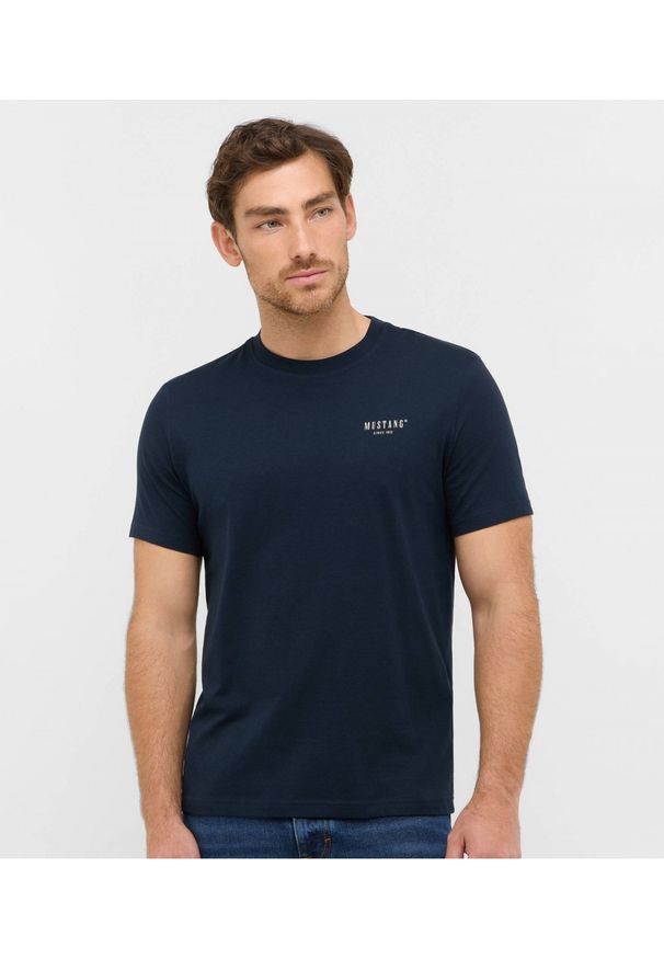 Męski T-Shirt Mustang Style Austin Dark Sapphire 1016857 4136