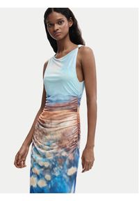 Desigual Sukienka letnia Celeste 26SWVK28 Niebieski Slim Fit. Kolor: niebieski. Materiał: syntetyk. Sezon: lato #5